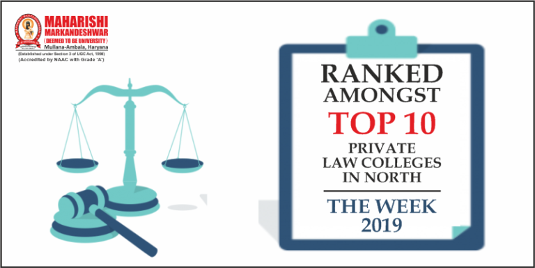 MMDU Law College secures Top Rankings